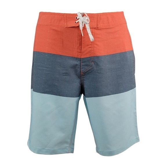 Bag256. Goodfellow waist 34 board shorts. Orange and blue. - Picture 2 of 4